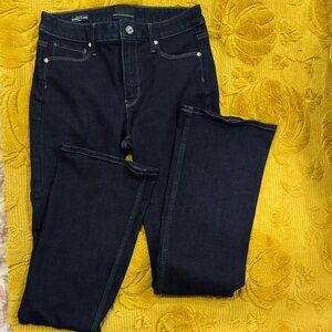 WHBM Women's Dark Blue Jeans Sz 4 skinny flare